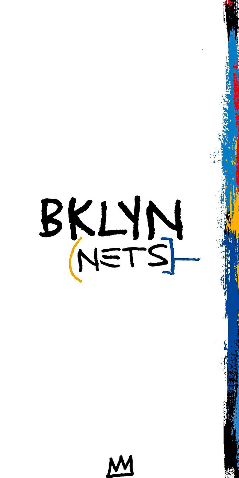 Brooklyn Nets doodle logo wallpaper 4k iPhone