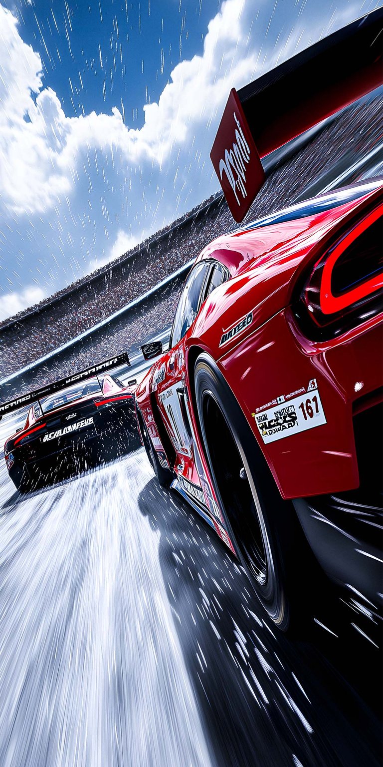GT cars racing iPhone wallpaper 4K