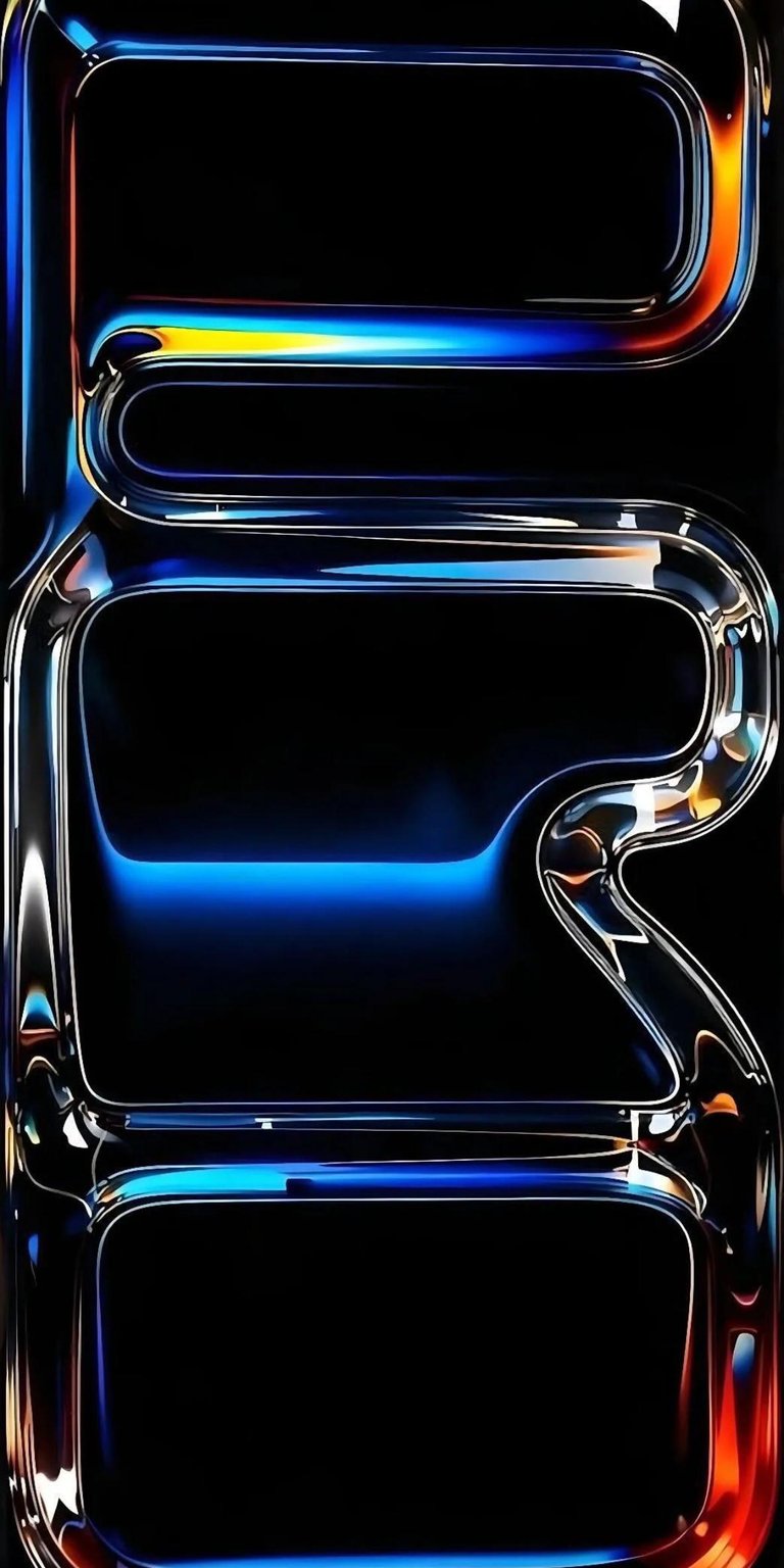 Elevate your iPhone screen with this stunning letter R wallpaper in 4K, showcasing a luminous design. The glass-like letter features a blue glow on the inner surface and a unique blend of orange and yellow along its curvature.
