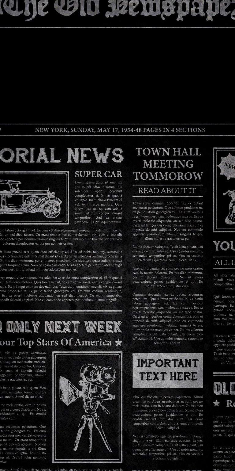 Old newspaper wallpaper iPhone HD