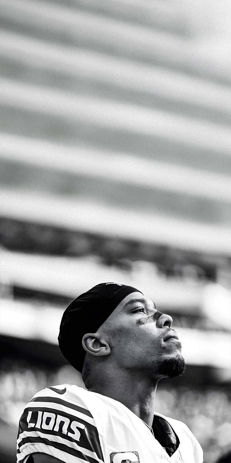 Amon Ra St Brown wallpaper for iPhone 4k