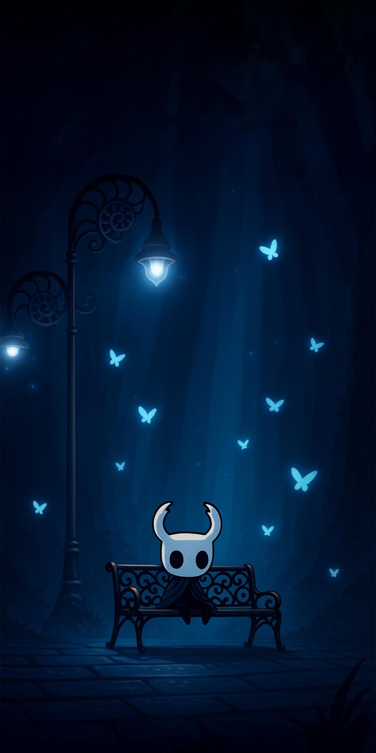 The Knight sitting at night wallpaper for Phone 4K