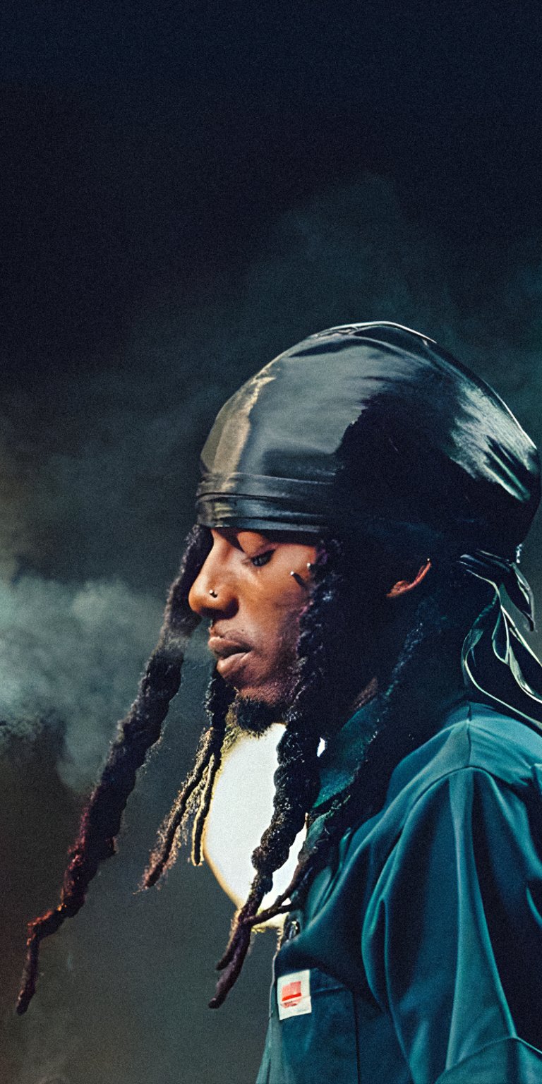 Carti smoking portrait wallpaper