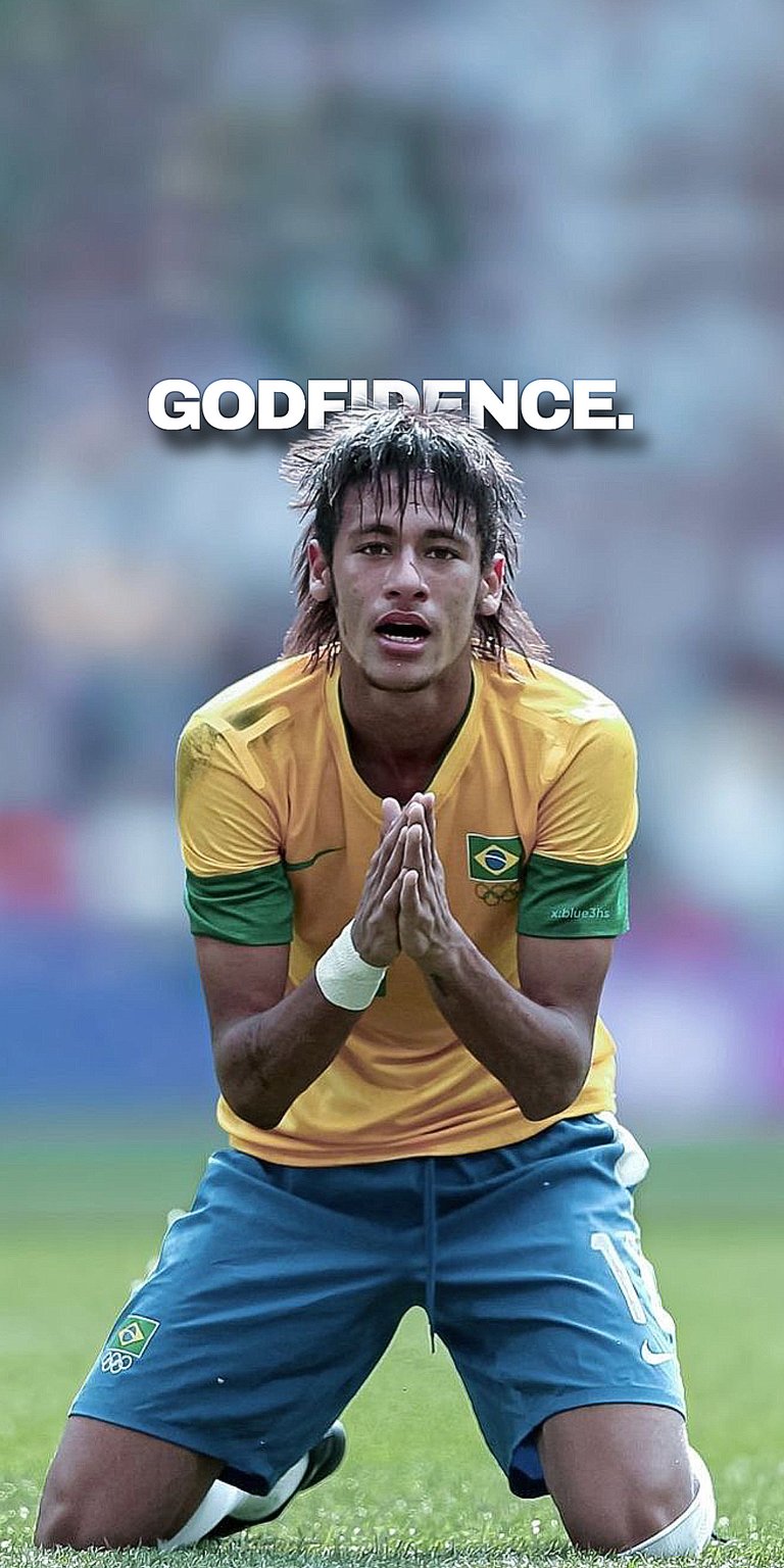 Neymar Jr in the field wallpaper for mobile 4K