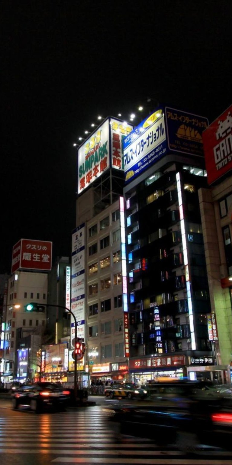 Tokyo building night wallpaper
