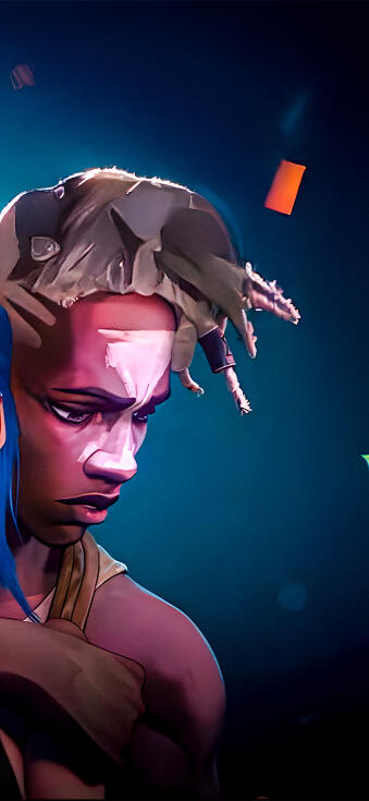 Jinx matching wallpaper for iPhone