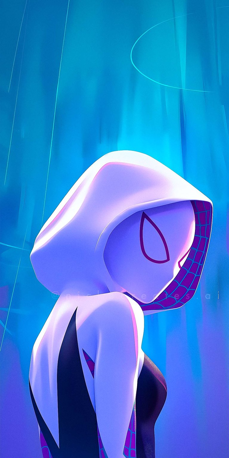 Spiderwoman Gwen Stacy side pose wallpaper in HD