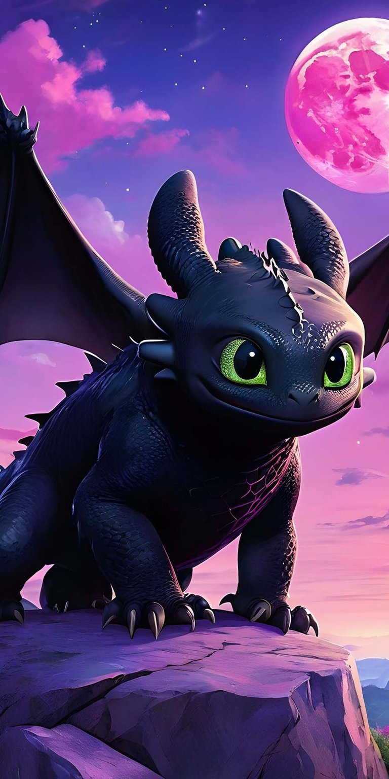 Night Fury dragon wallpaper for phone HD