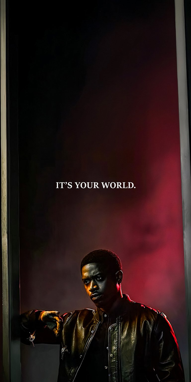 Franklin SAINt with quote wallpaper iPhone 4K