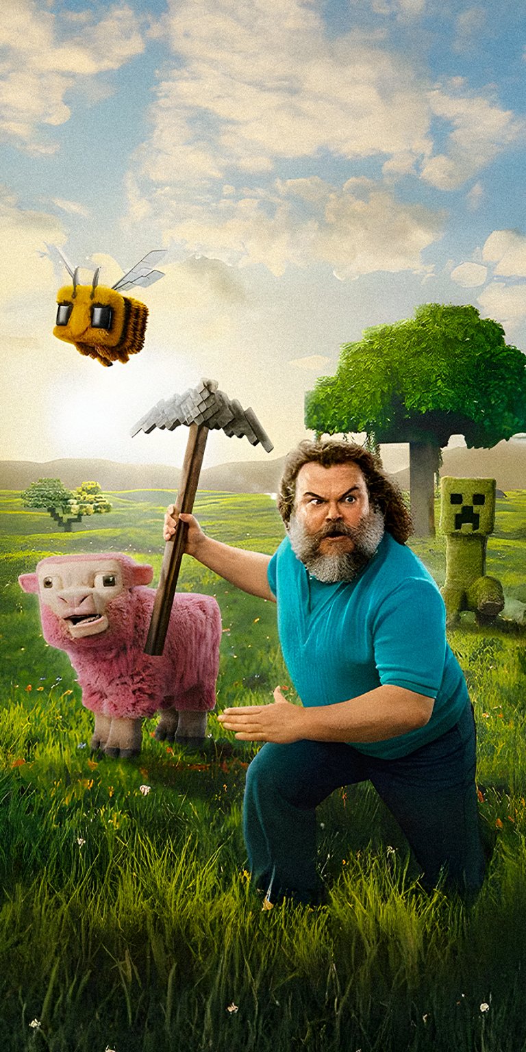 Steve poster Minecraft The Movie wallpaper in 4K