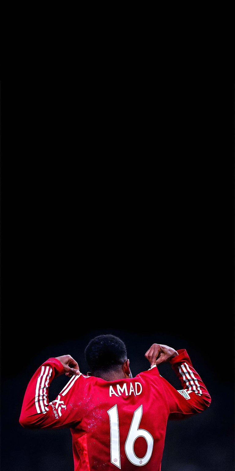 Amad Diallo celebrating his goal wallpaper