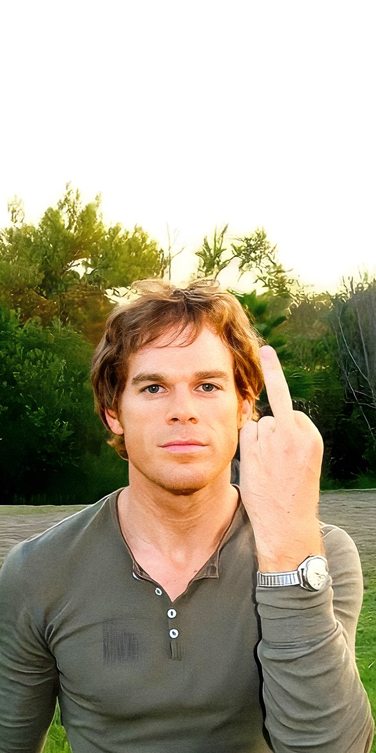 Dexter Morgan bad hand sign wallpapers