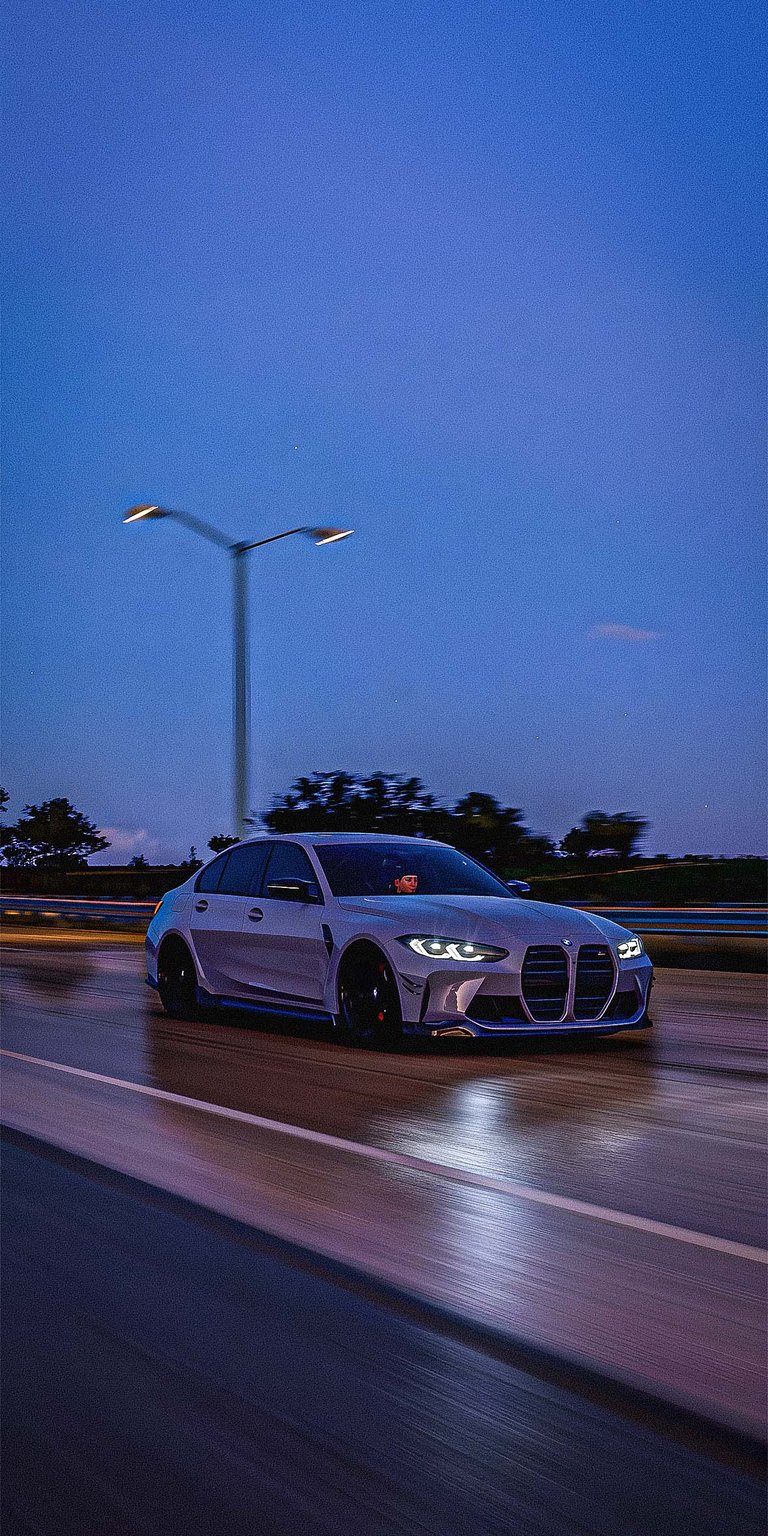 BMW M3 on road wallpaper 4k iPhone