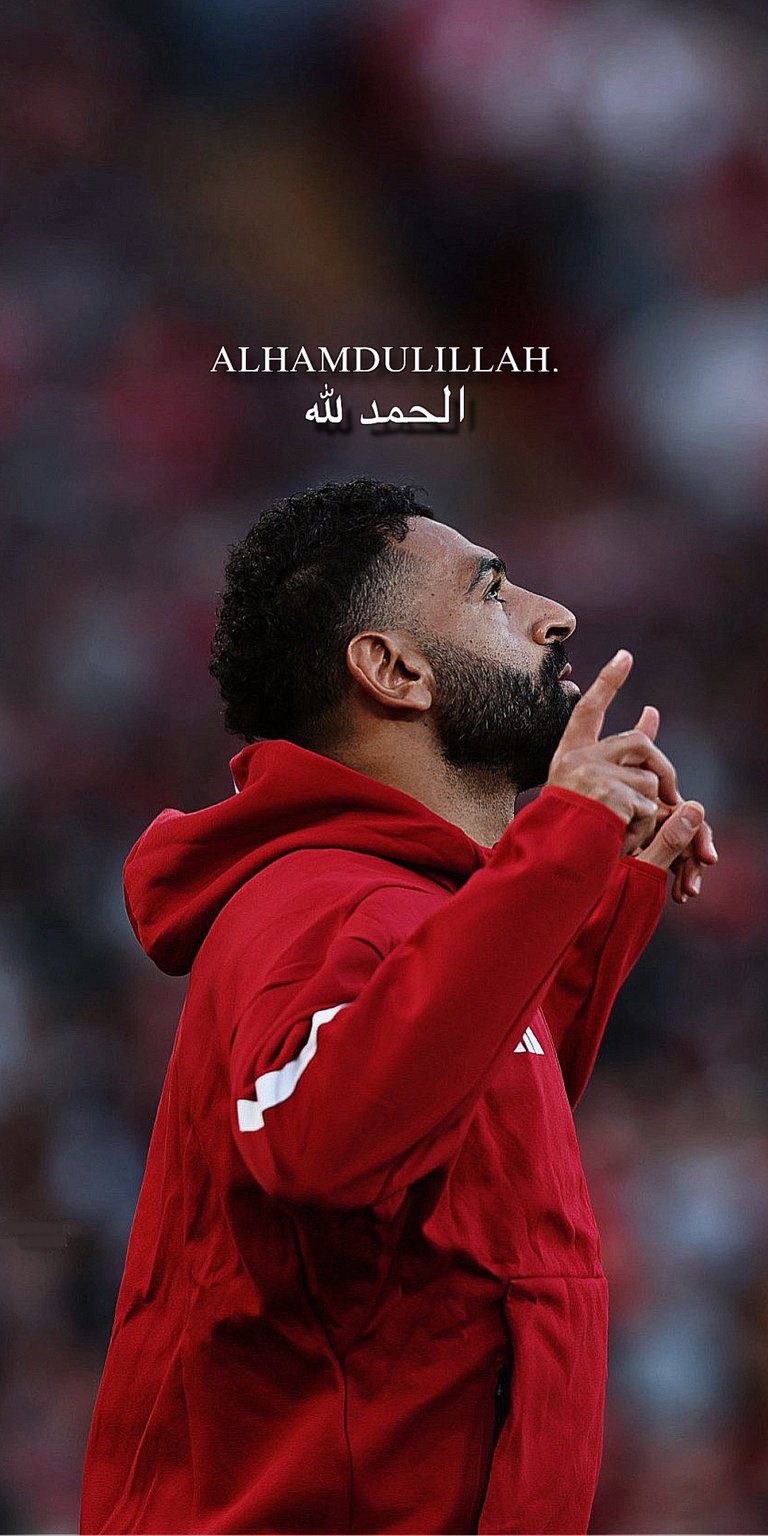 Mohamed Salah Alhamdulillah wallpaper for mobile 4K