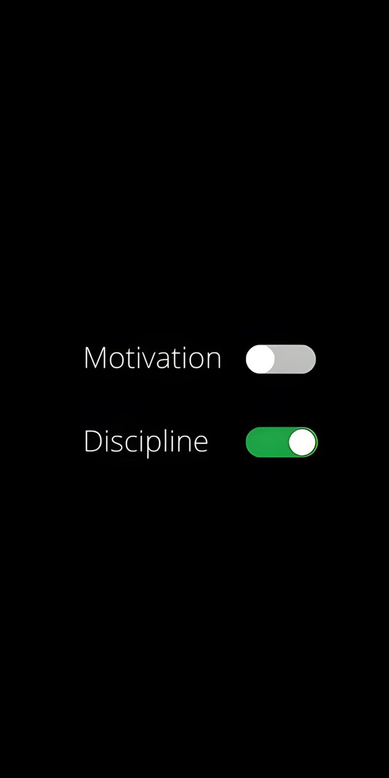 Discipline turned on wallpaper