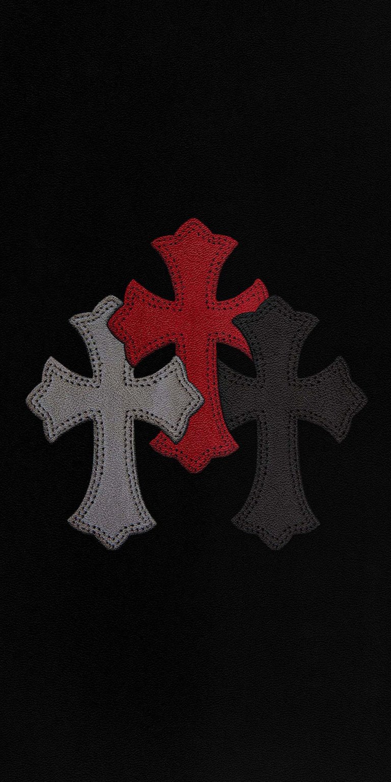 Chrome Hearts dark logo wallpaper for iPhone HD