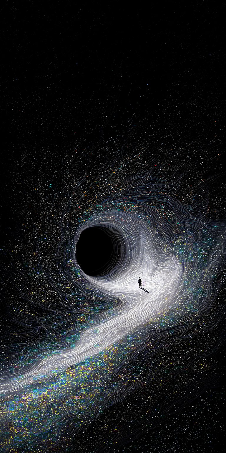 Black hole wallpaper iPhone 4K
