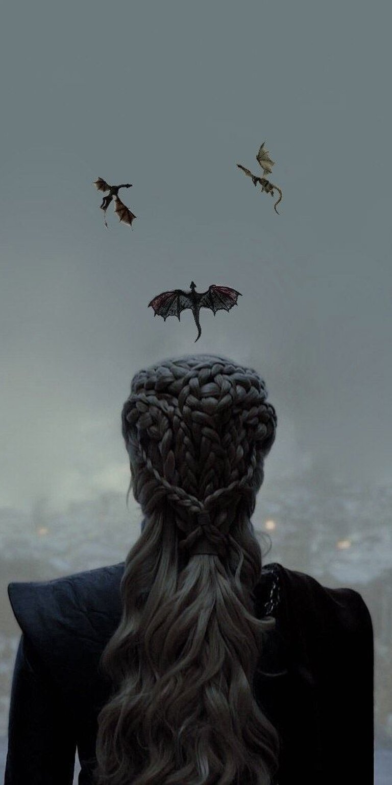 The Mother of Dragons Daenerys with dragons flying wallpapers