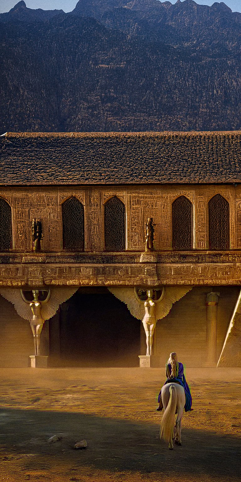 Daenerys Targaryen riding a horse wallpaper mobile