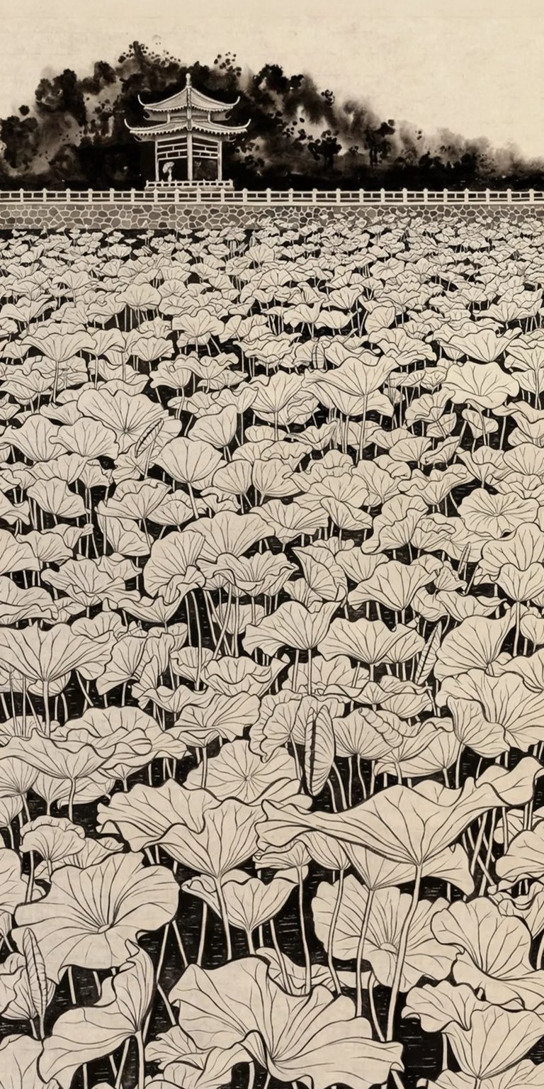 Tulips black and white art wallpaper for iPhone HD