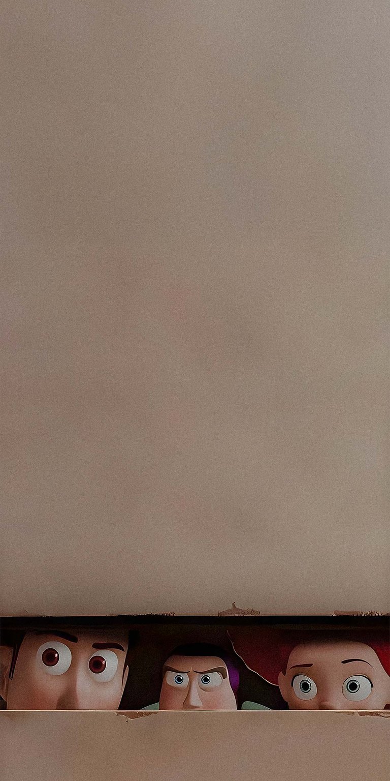 Toy Story characters peeking wallpaper iPhone