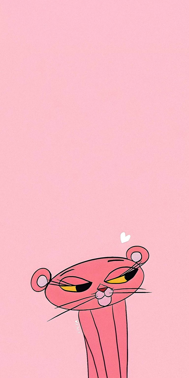 Pink Panther cute wallpaper for iPhone