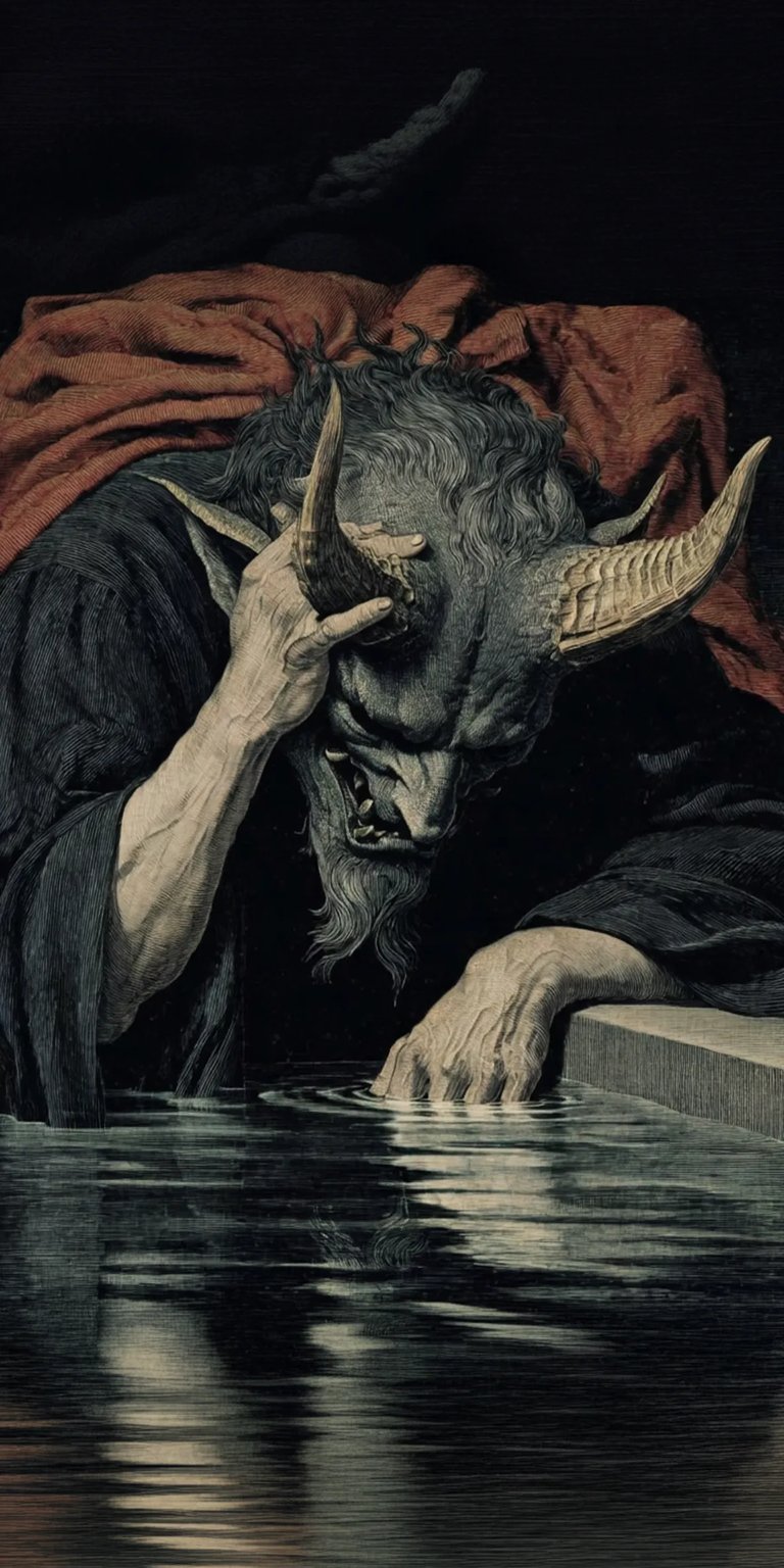 Devil dark iOS wallpaper 4K