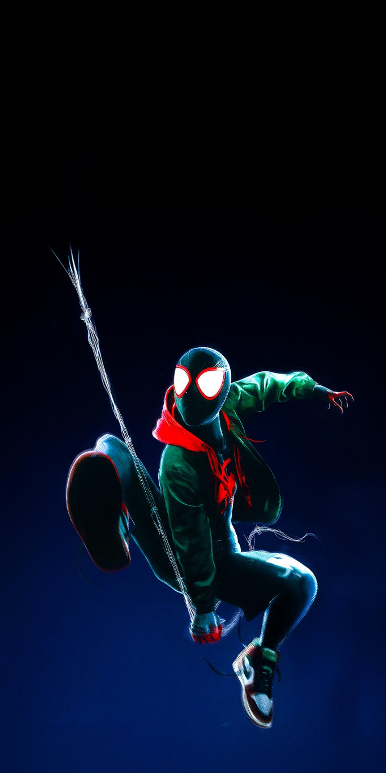 Spiderman with web wallpaper iPhone 4K