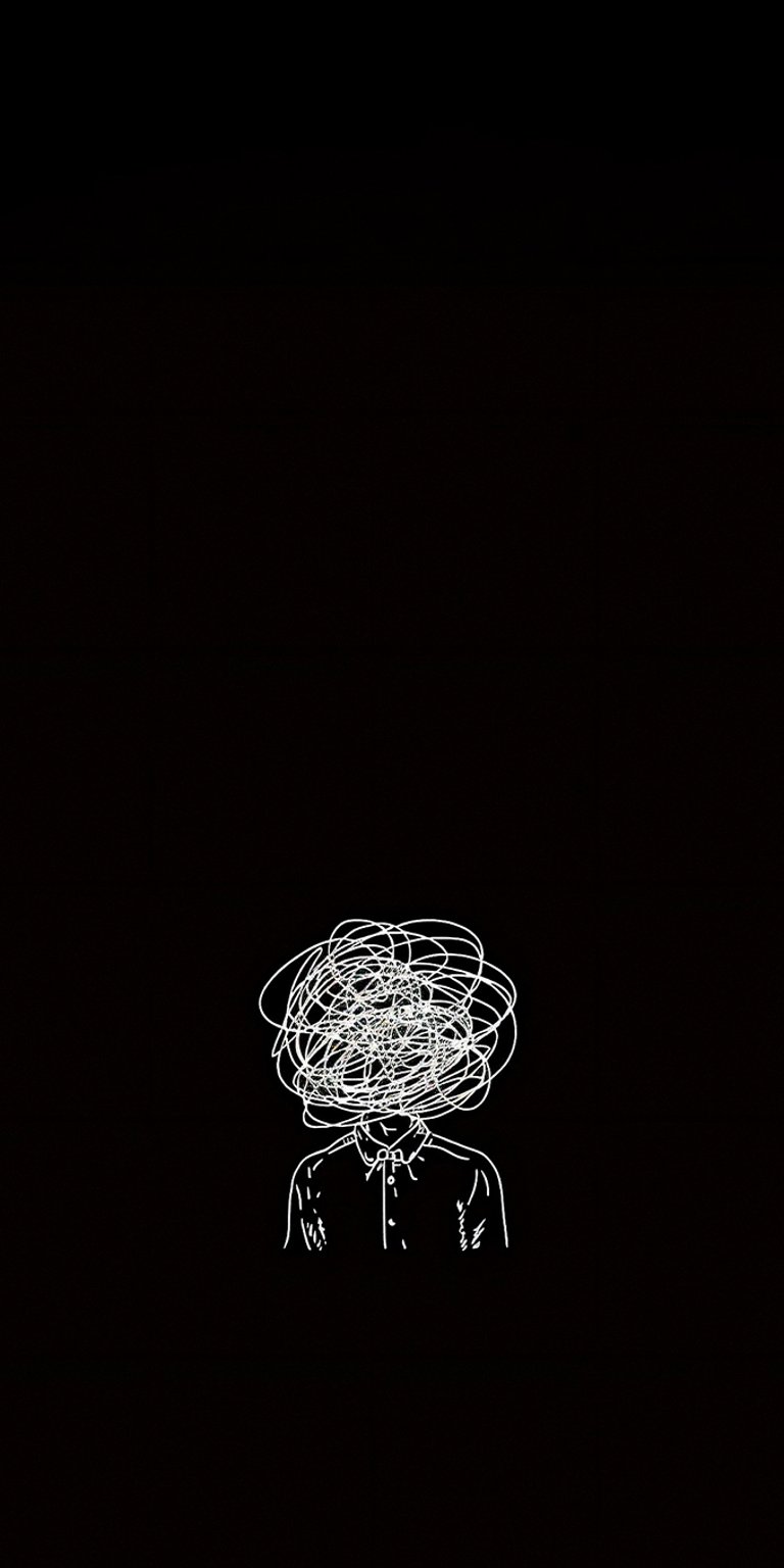 Dark Nonchalant confusion wallpaper iPhone 4K