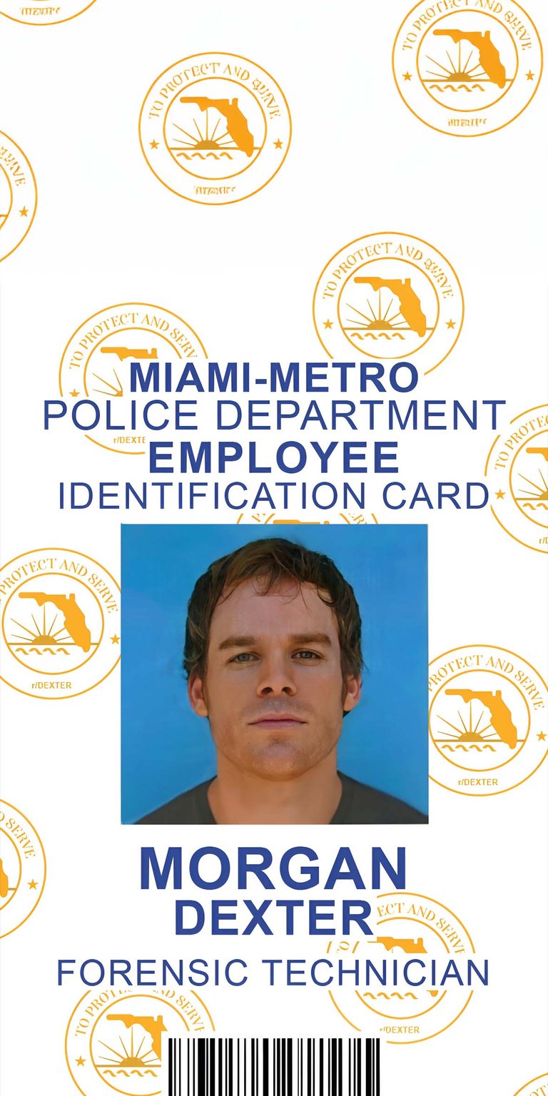 Morgan Dexter ID card wallpaper iPhone HD