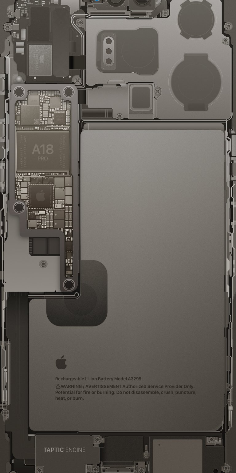 Phone rear electrical and chip parts wallpaper