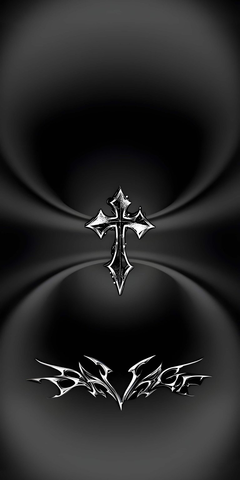 Elevate your phone with this metallic Savage cross chrome 4K wallpaper showcasing a religious symbol with a sleek, reflective finish. This bold wallpaper is designed to fit your iPhone or Android with a dark, modern, and polished aesthetic.