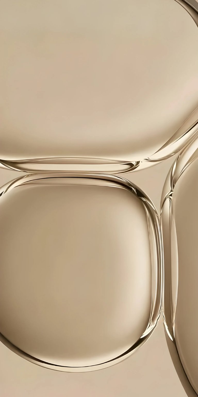 Download this stunning abstract glass 4K wallpaper for your iPhone, showcasing the smooth curves and shimmering gold light. This glass wallpaper features a unique abstract design with interconnected shapes and subtle reflections.