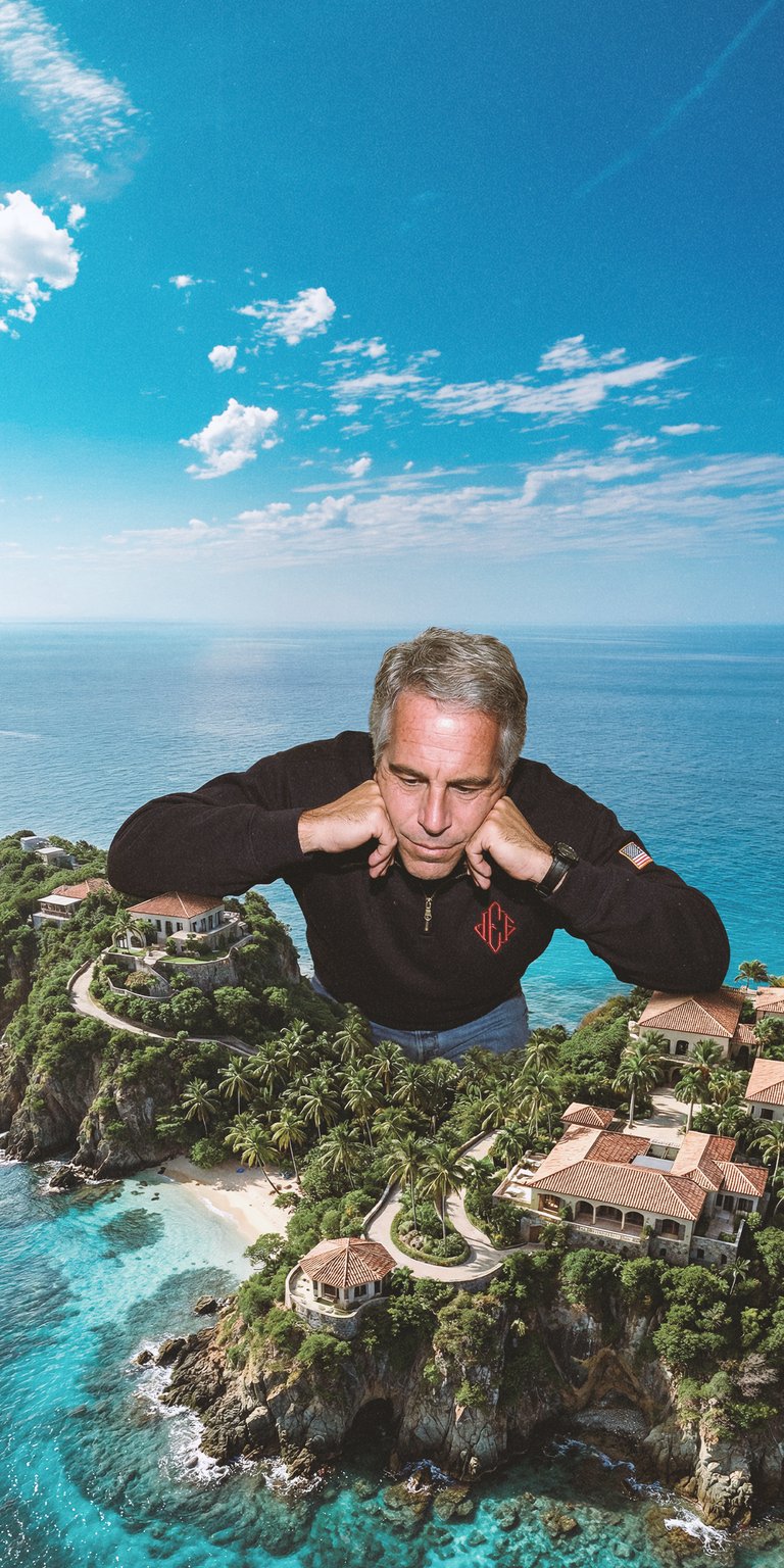 This 4K Aesthetic wallpaper features a surreal aerial view of a tropical island landscape for your iPhone. The wallpaper showcases vibrant turquoise waters and lush greenery captured in sharp detail with high-contrast sunlight.