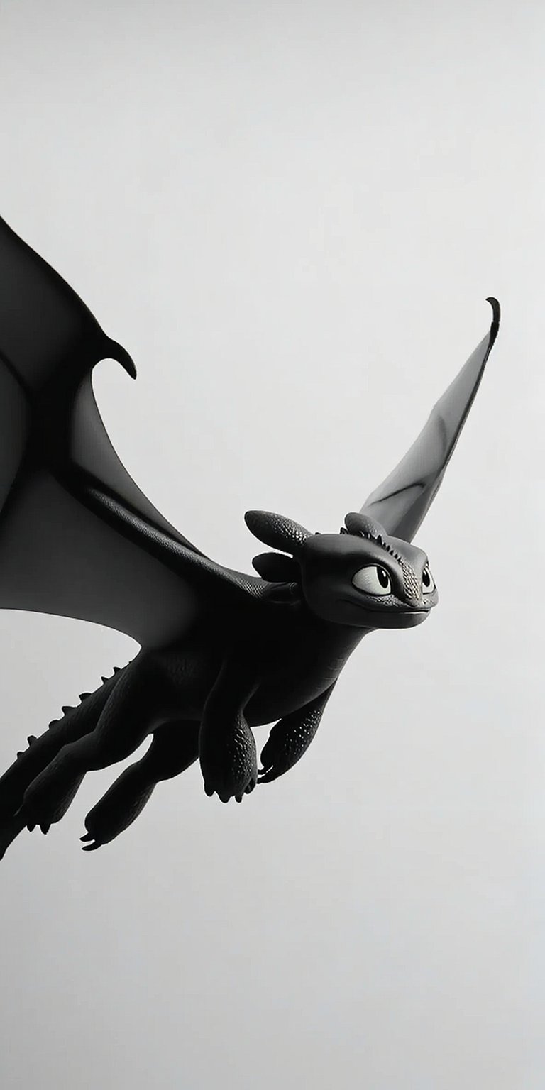 How to Train Your Dragon Night Fury flying wallpaper iPhone HD