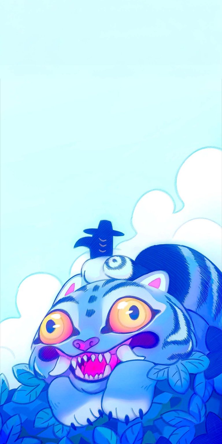 Derpy Tiger wallpaper iPhone 4K