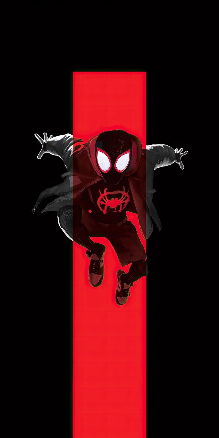 Spiderman Miles Morales Dark wallpaper iPhone 4K