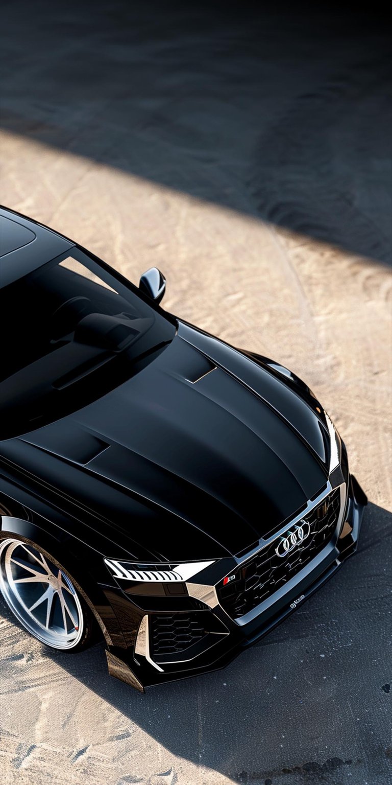 Audi RS 6 Avant black wallpaper iPhone 4K