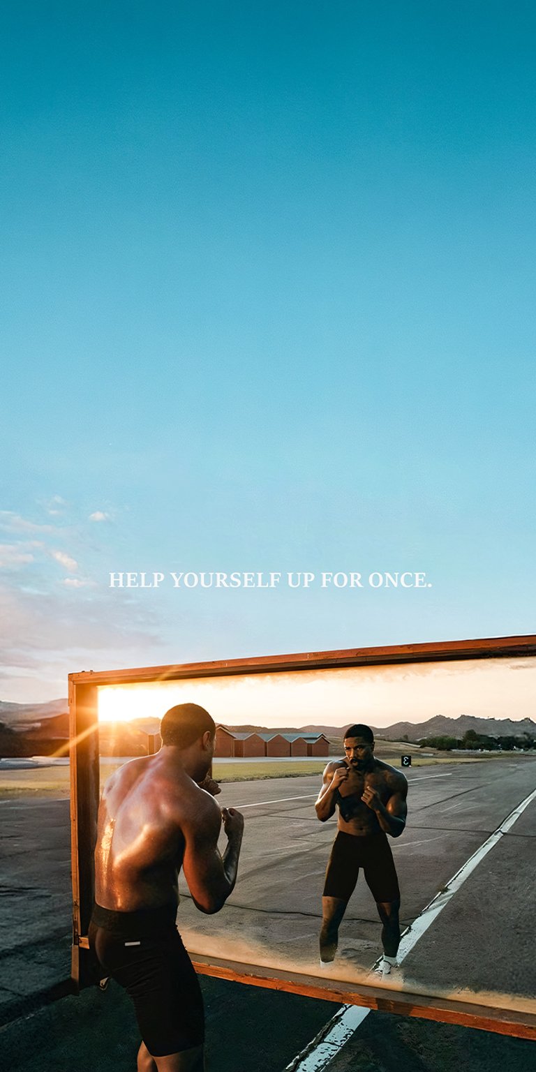 Adonis Creed mirror motivational wallpaper iPhone 4K