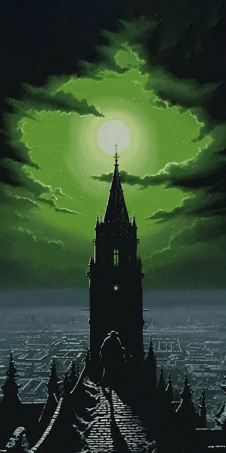 Dark castle under the moon light wallpaper 4k iPhone