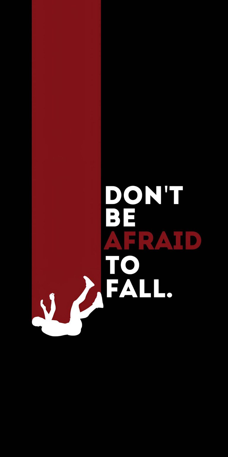 Dont be afraid to fall wallpaper for iPhone HD