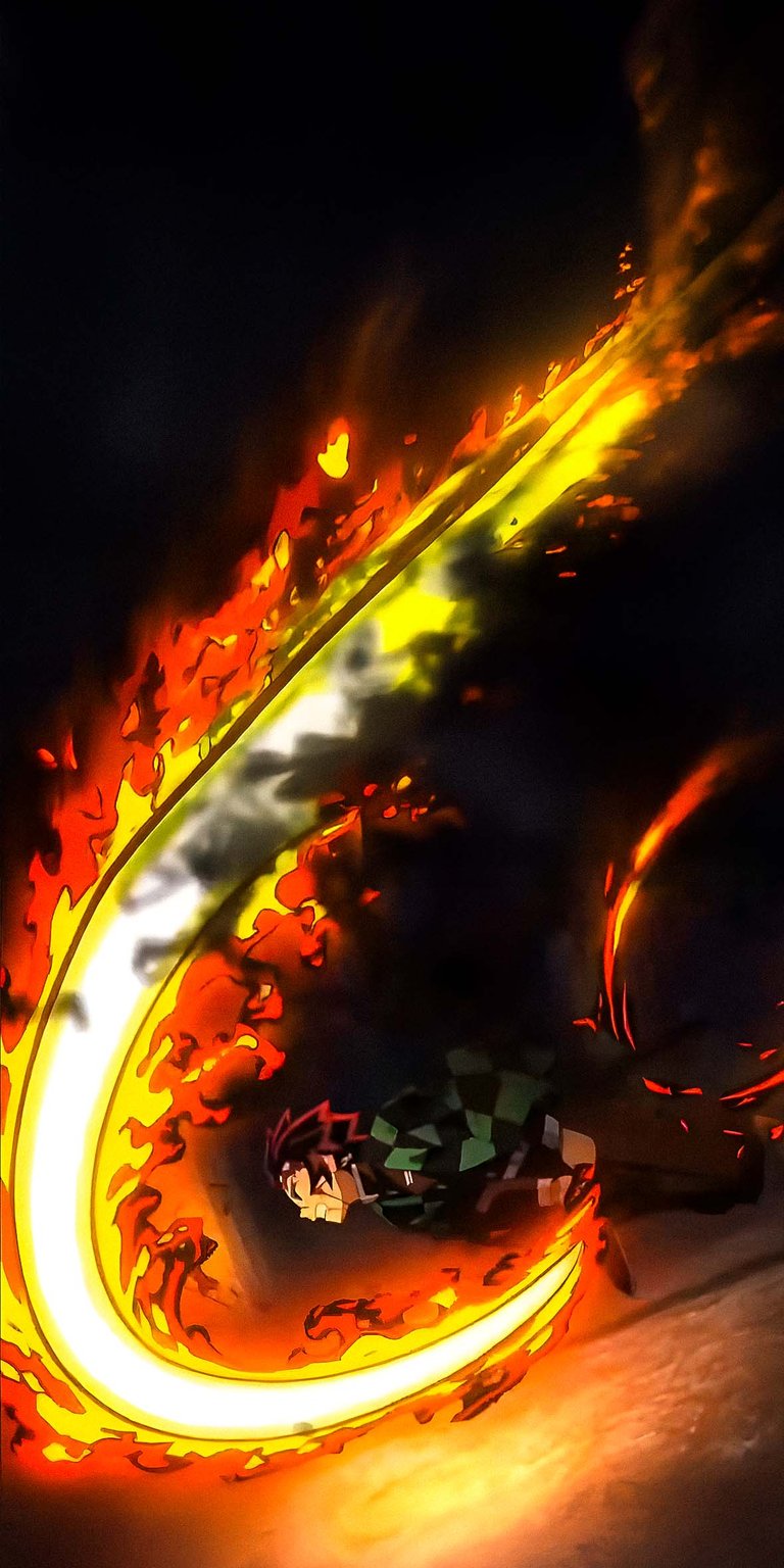 Demon Slayer Tanjiro Kamado Sword Wallpaper