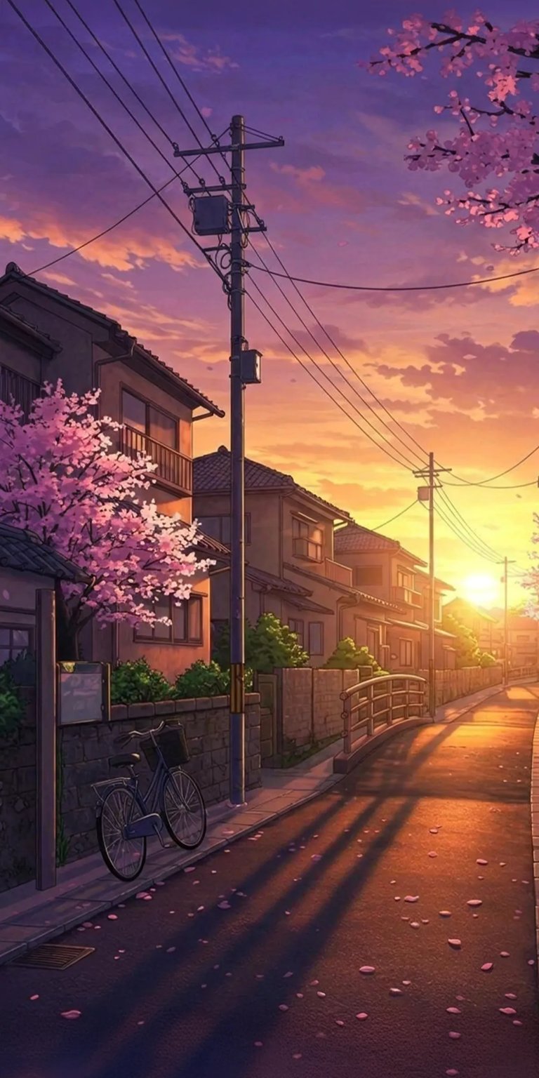Japanese houses iPhone wallpaper 4K