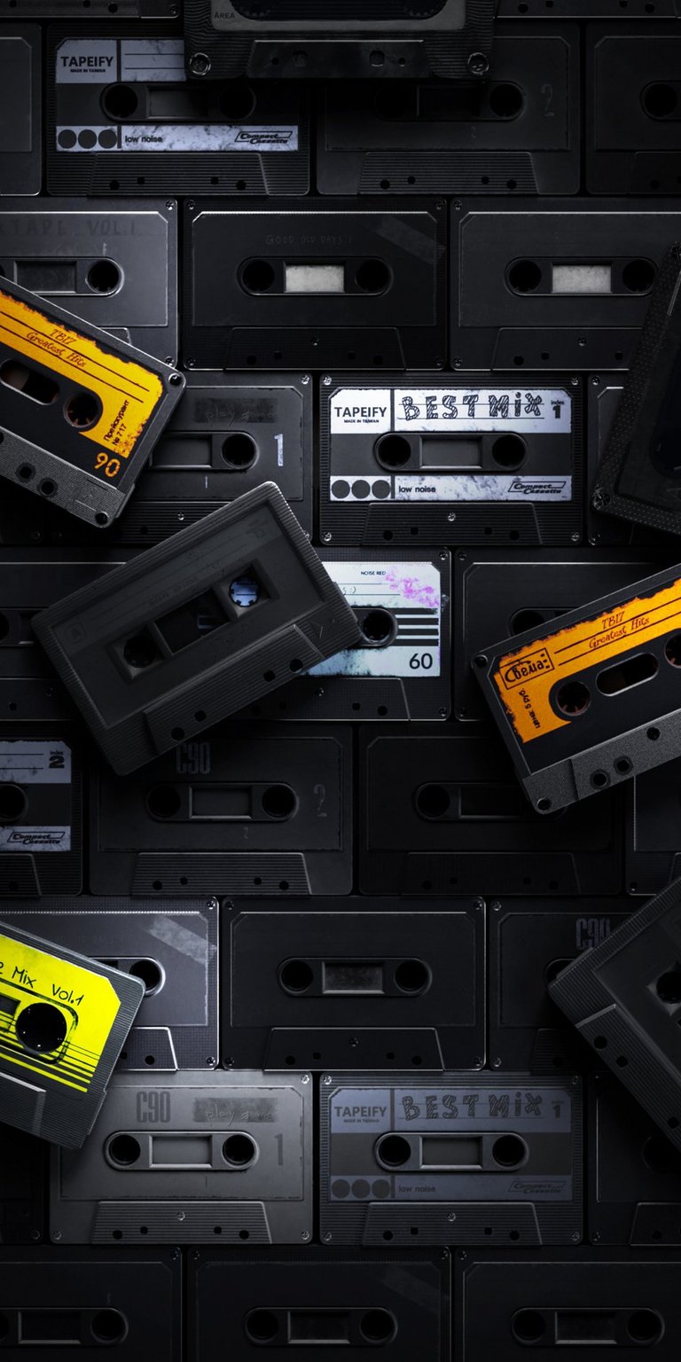 Casette tapes wallpaper iPhone HD