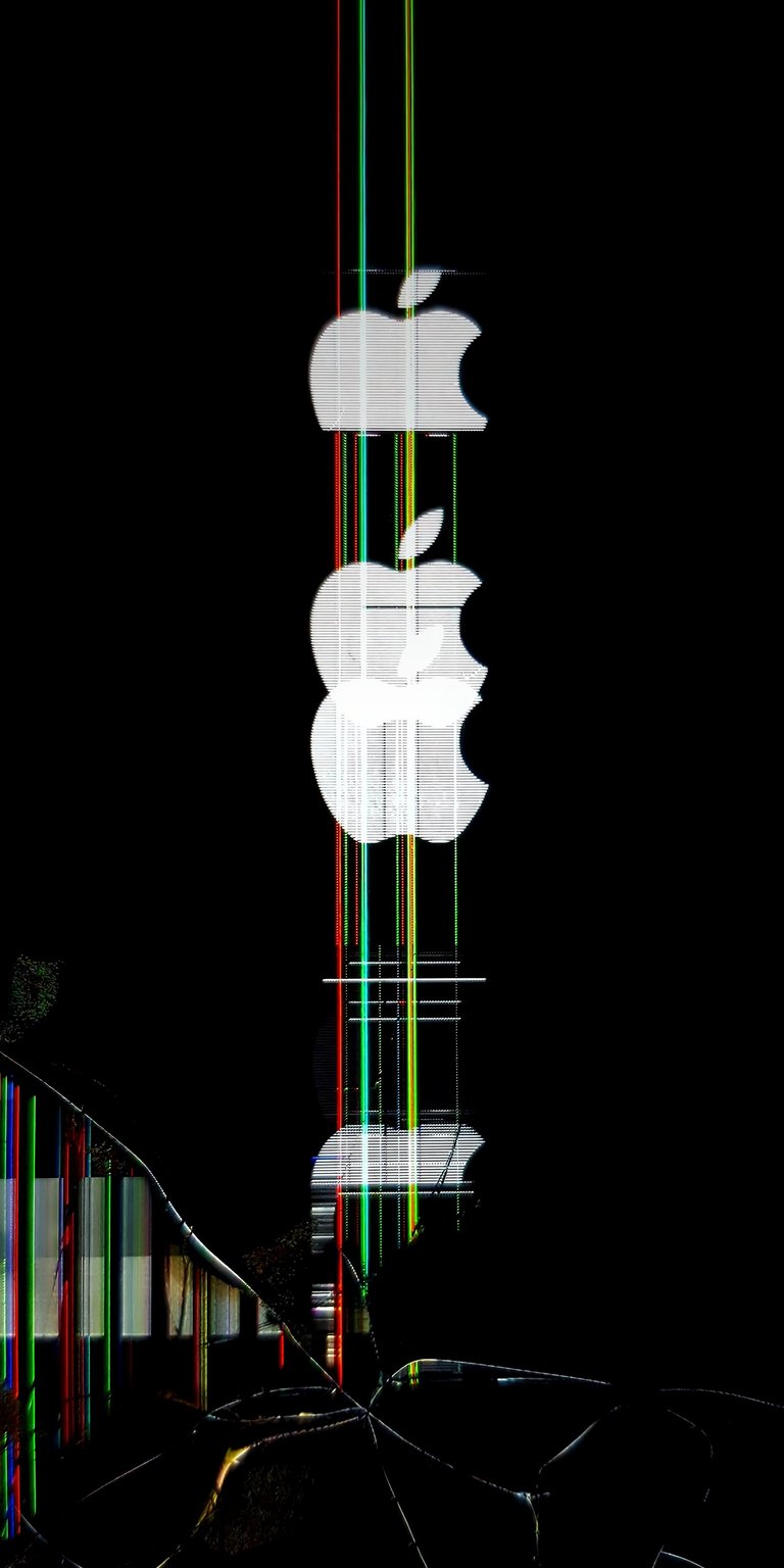 Apple broken screen wallpaper iPhone