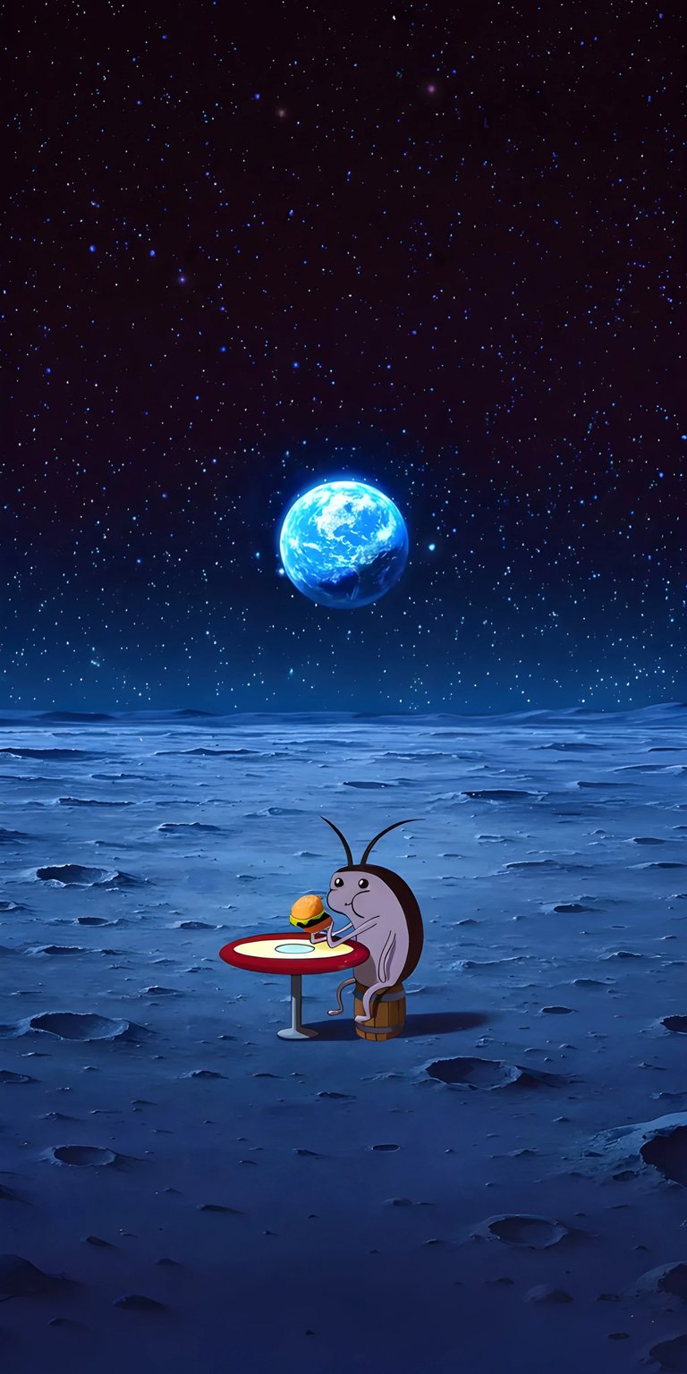 Cockroach in space iPhone wallpaper HD