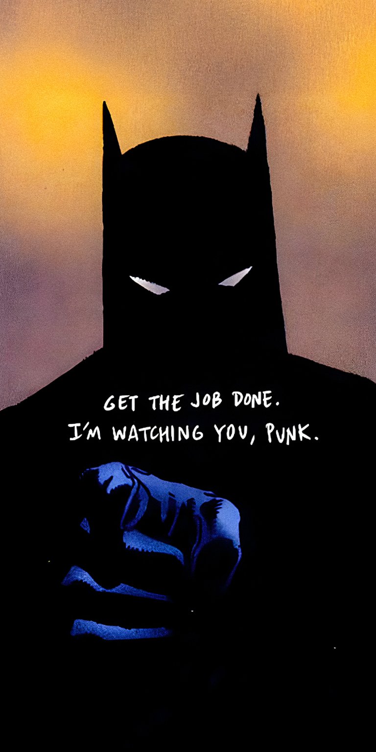 Batman telling motivational words wallpaper