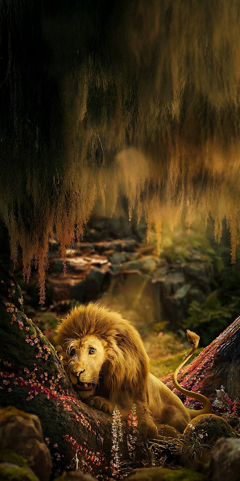 Cowardly Lion wallpaper iPhone 4K