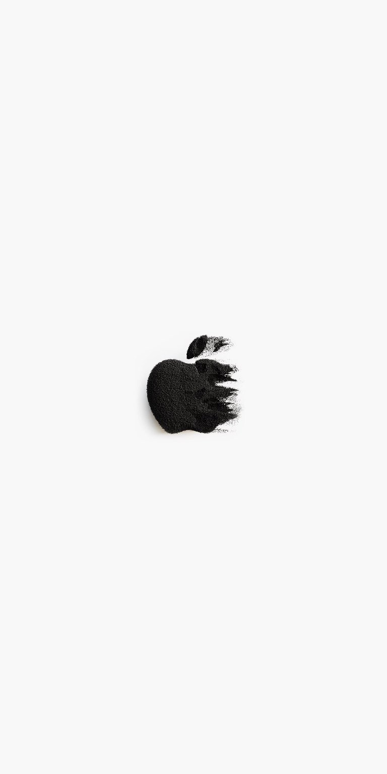 Apple logo black and white with fading effect wallpapers HD iPhone