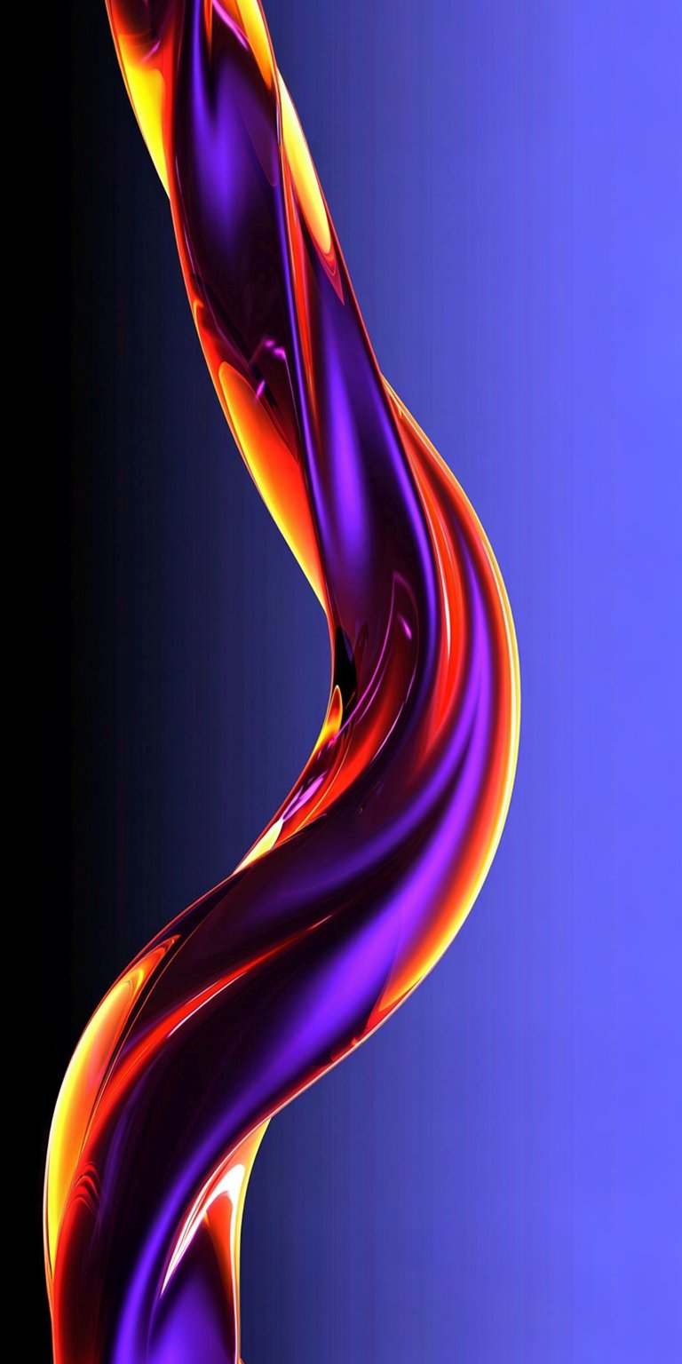 Colorful twisted glass art iPhone wallpaper 4K